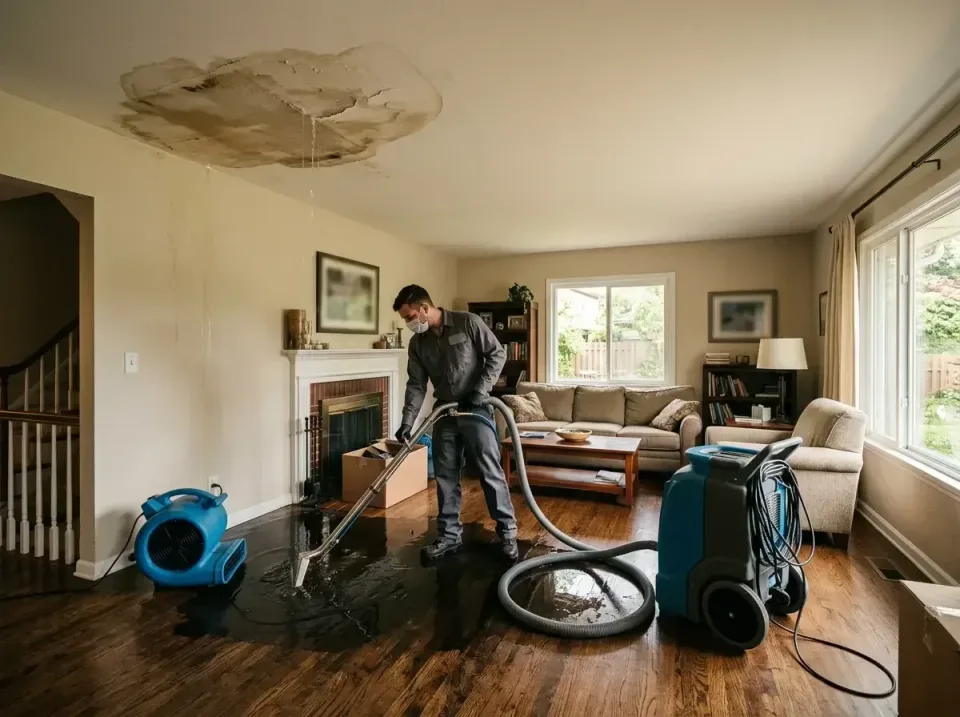 attic-pipe-burst-ceiling-drip-008 — frequently asked questions, Water Damage Restoration & Carpet Care in Lake St. Louis, MO